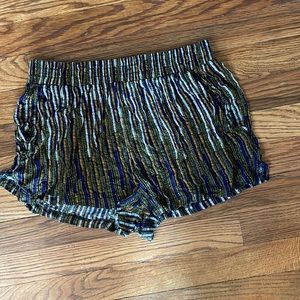 Mardi Gras colored shorts